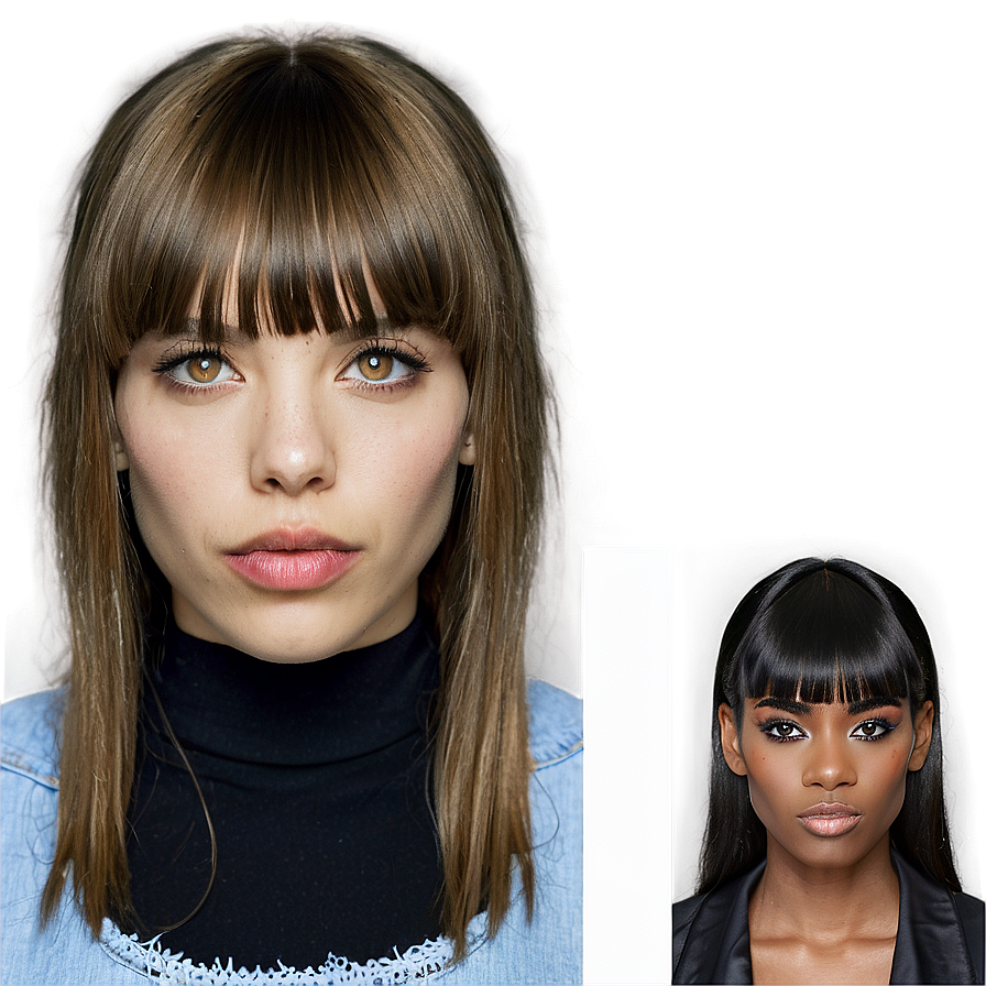 Fringe Bangs Style Guide Png Qid50