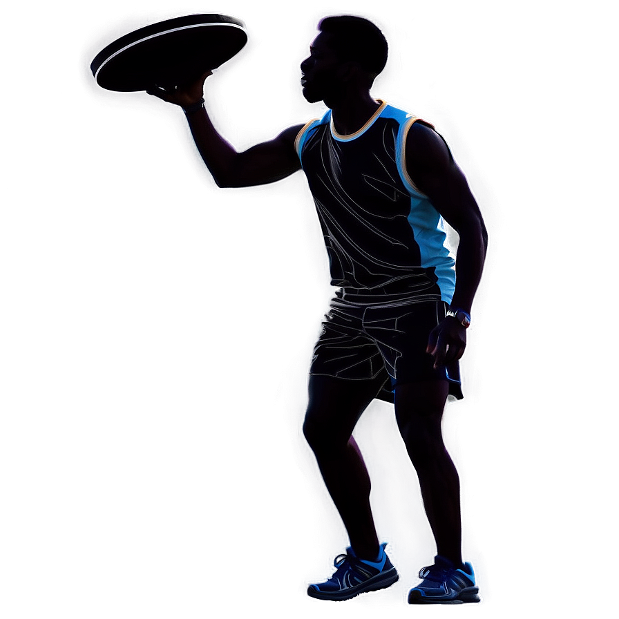 Frisbee Player Silhouette Png Byy