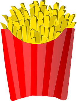 Fritesdansunemballagerouge PNG image with a transparent background, free high-resolution download