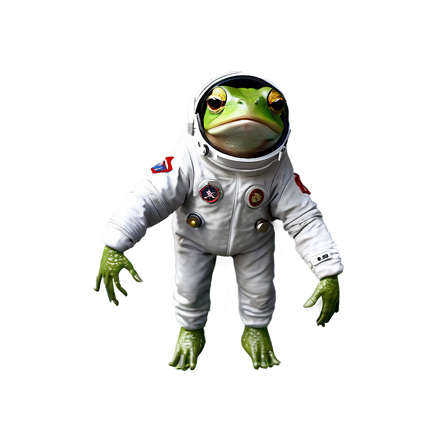 Frog In Space Suit Png Nnt