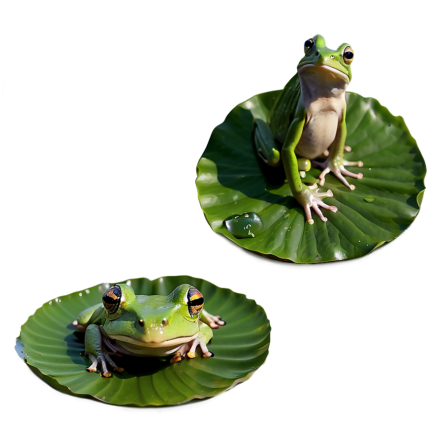 Frog On Lily Pad Png 06212024