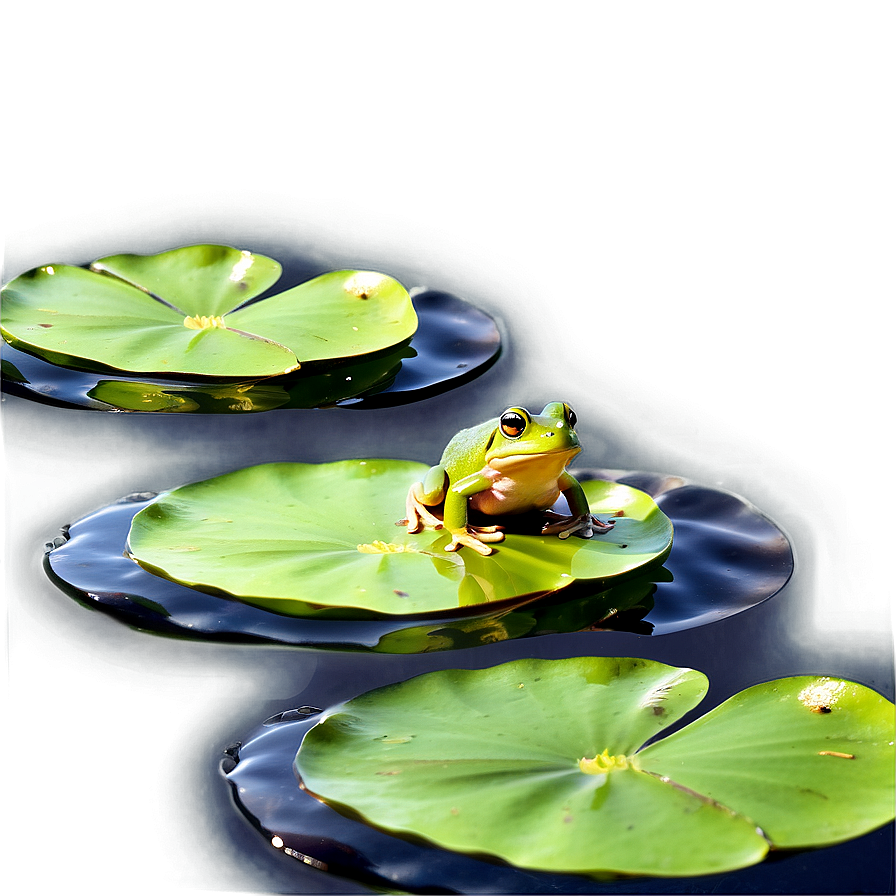 Frog On Lily Pad Png Wov