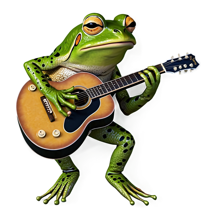 Frog Playing Guitar Png 7