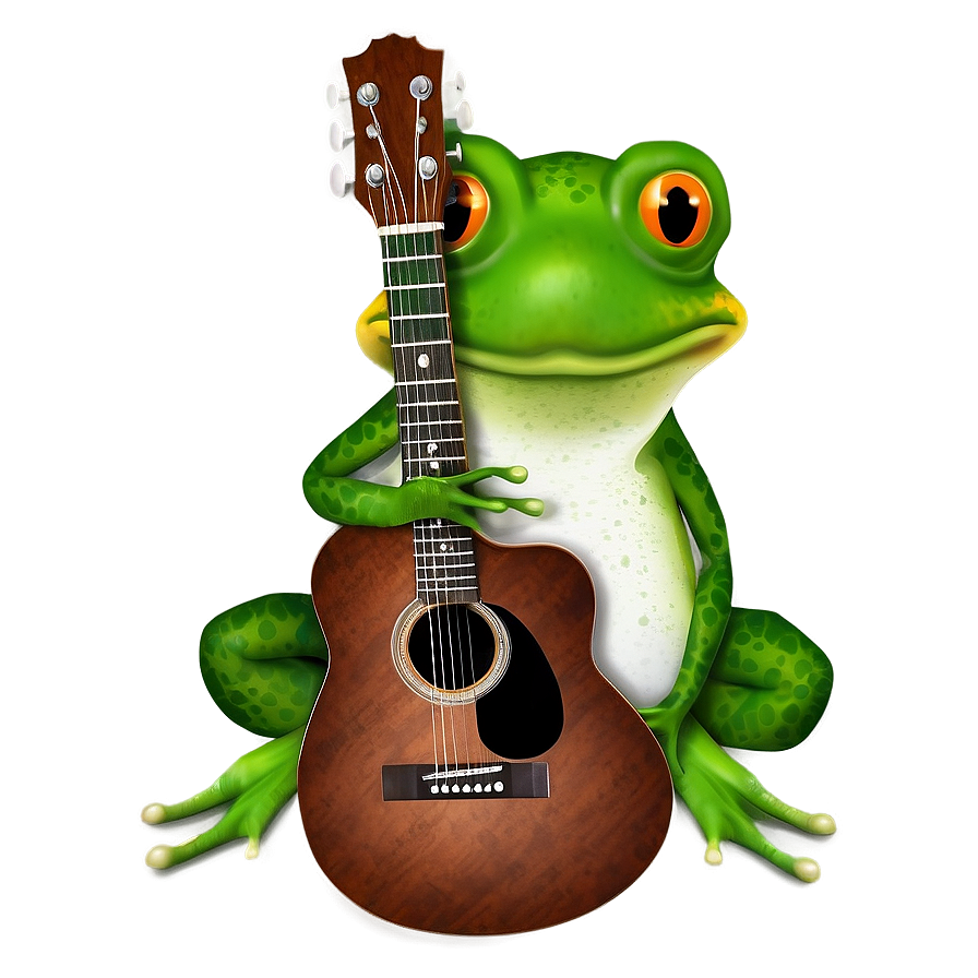 Frog Playing Guitar Png Ulq