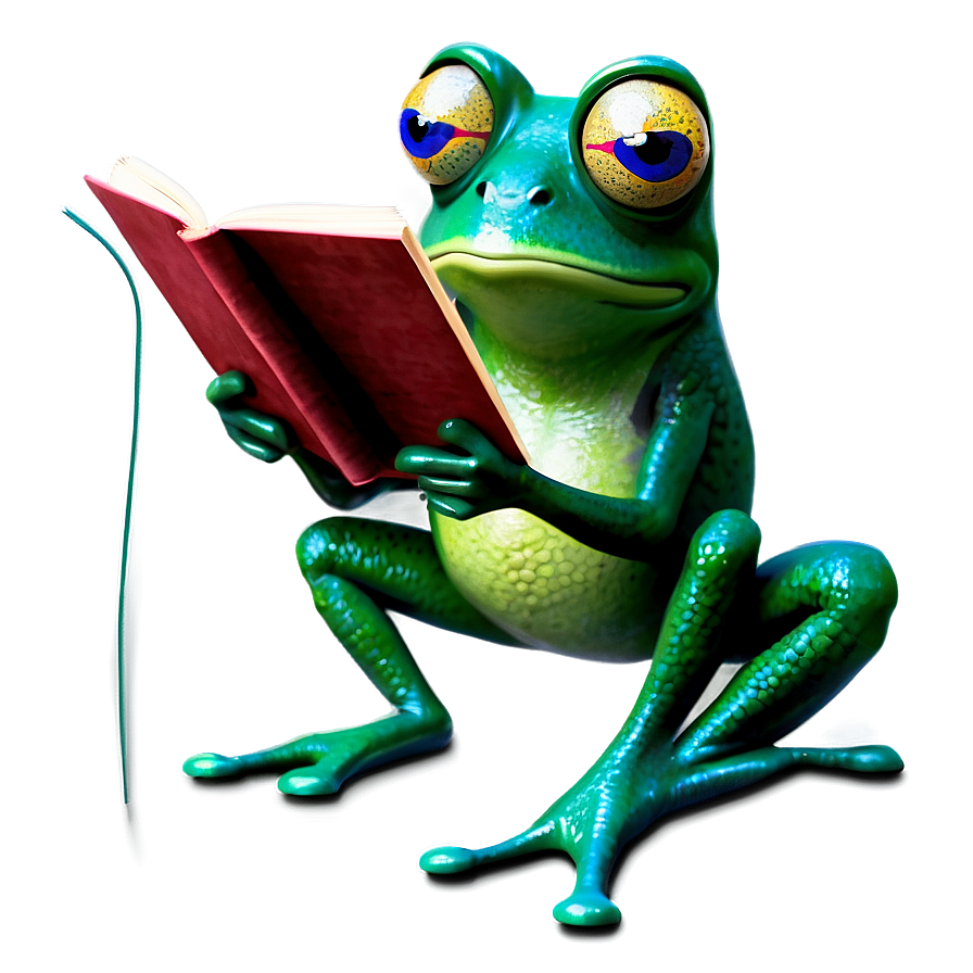 Frog Reading Clipart Png 77