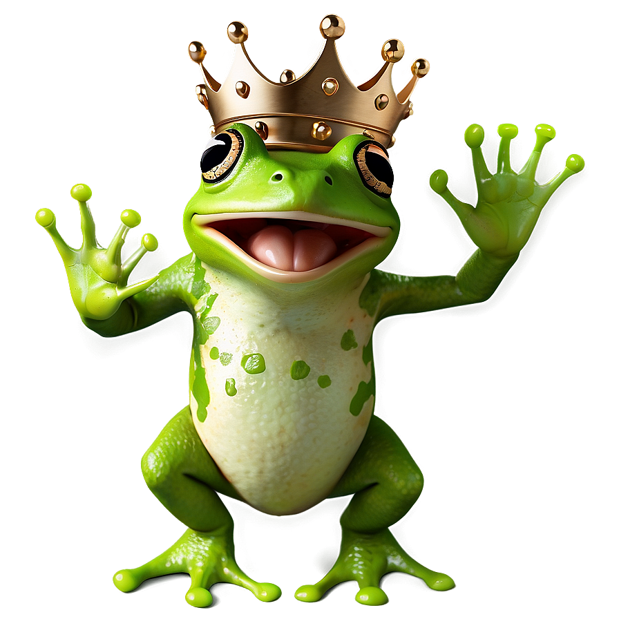 Frog With Crown Png 05032024