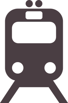 Front View Train Icon PNG with transparent background