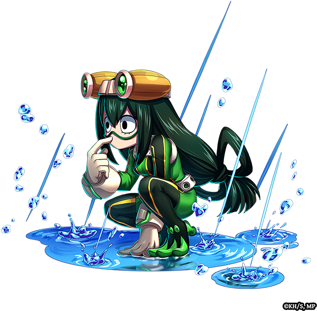 Froppy_ Anime_ Character_ Water_ Splash