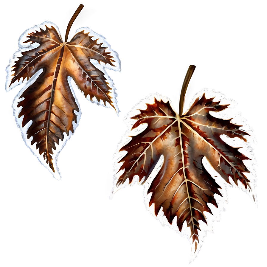 Frostbitten Leaves PNG 06112024 PNG with transparent background