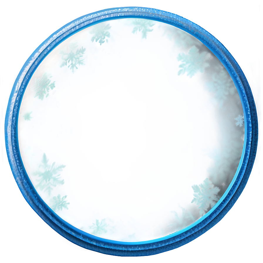 Frosted Blue Circle Png 05252024