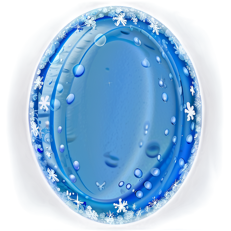 Frosted Blue Circle Png Mmf