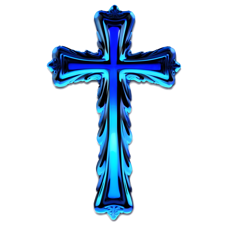 Frosted Blue Cross Model Png 06292024