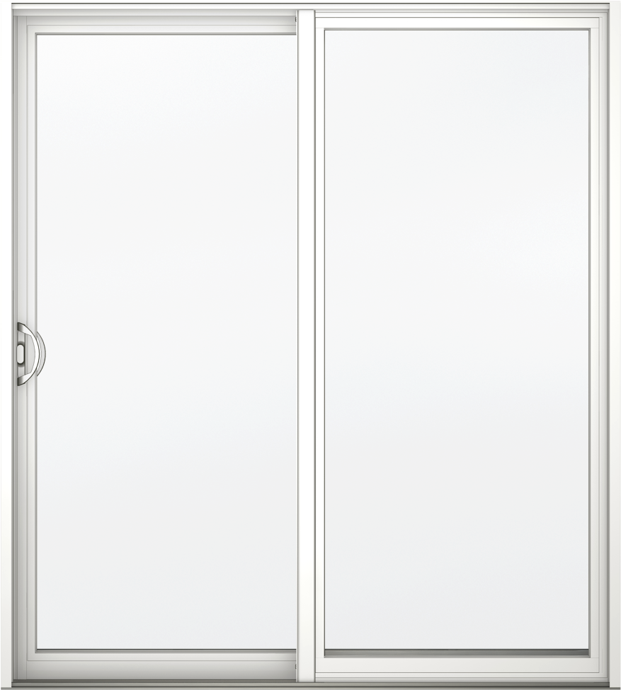 Frosted Glass White Door