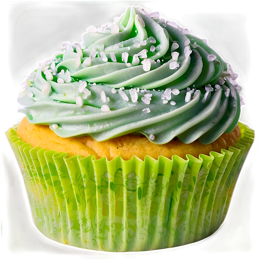 Frosted Green Cupcake Png Fvb