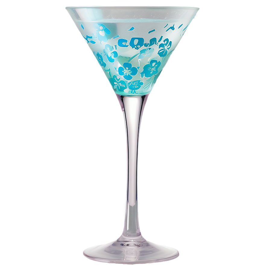 Frosted Martini Glassware Png 22