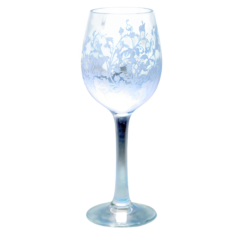 Frosted Wine Glass Png 44