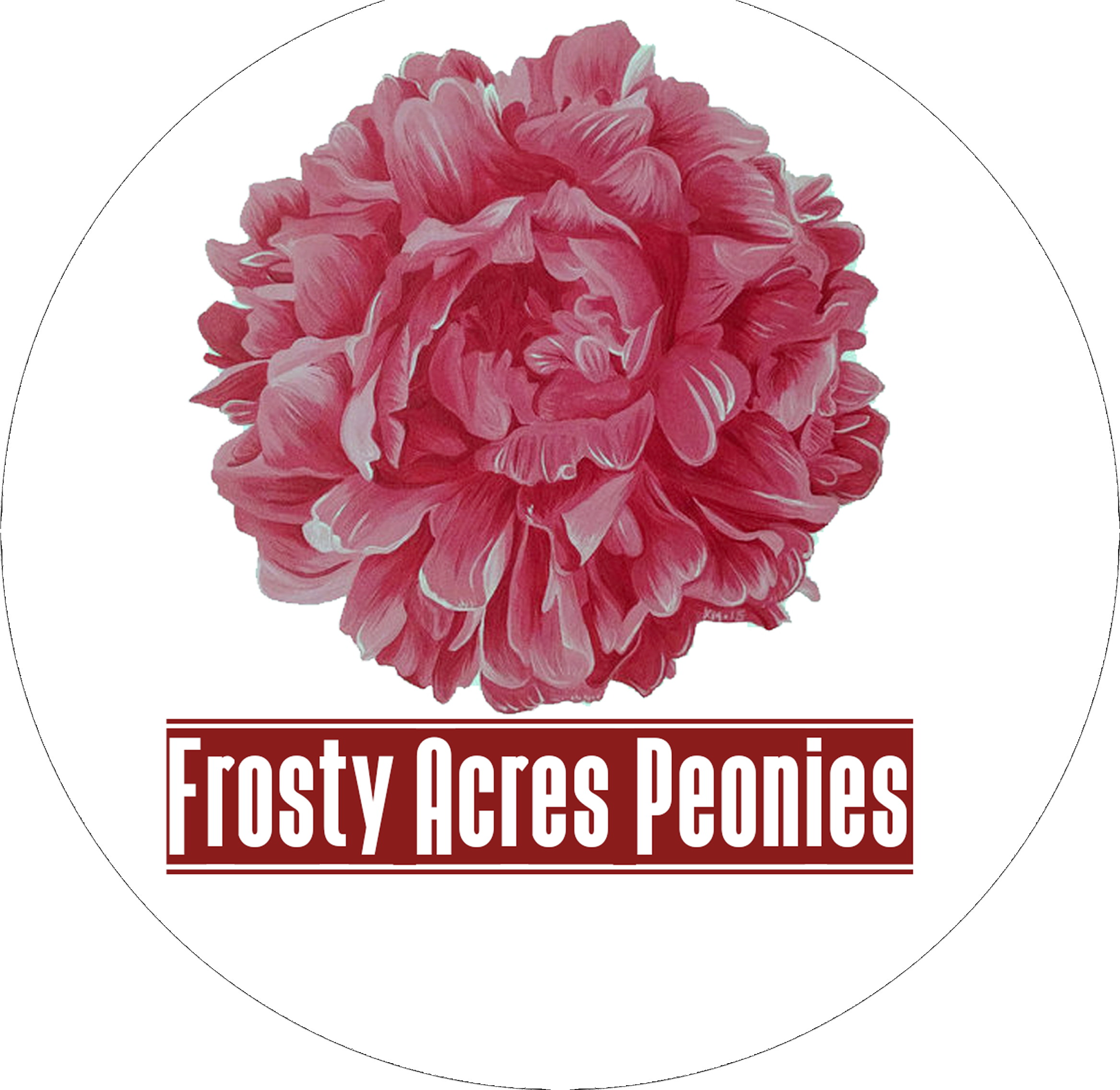 Frosty Acres Peonies Logo