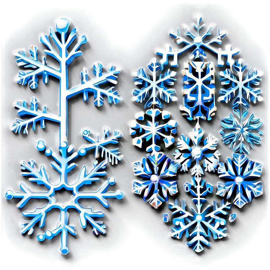 Frosty Christmas Snowflakes Png 50