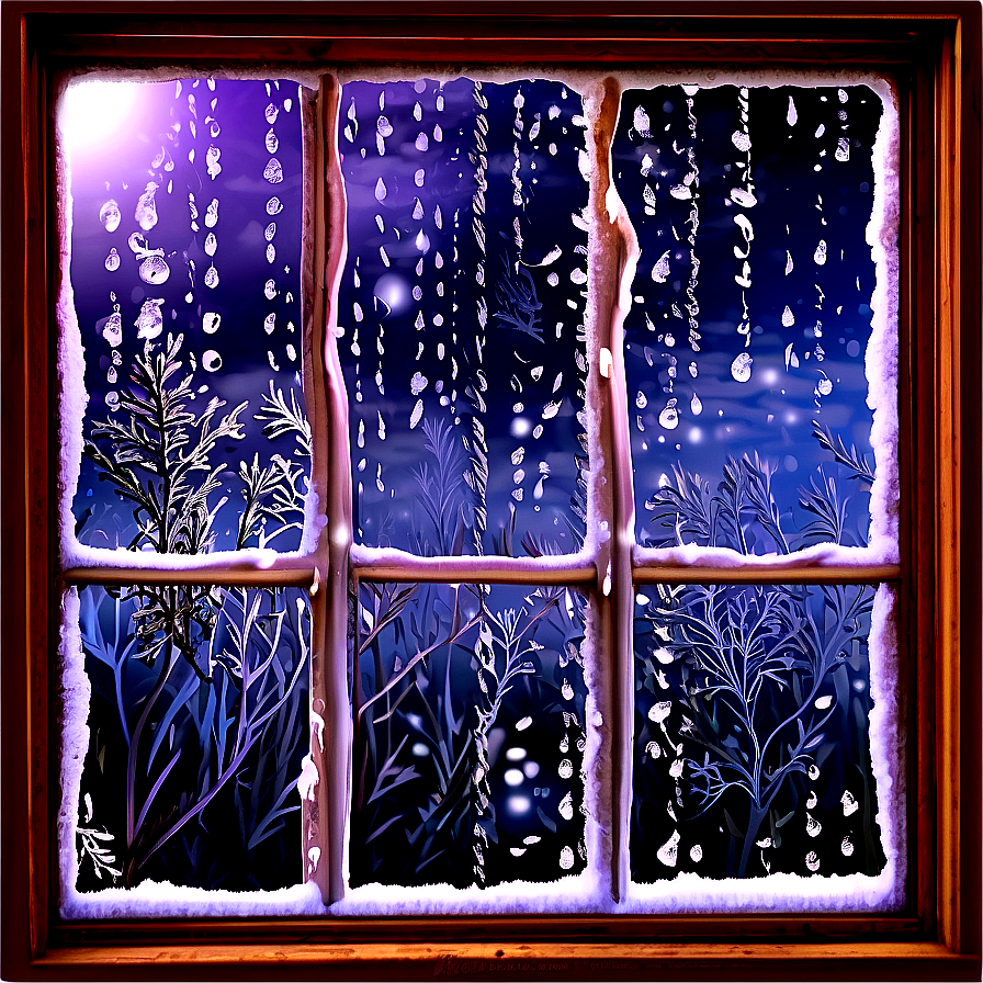 Frosty December Window Png Kbn21