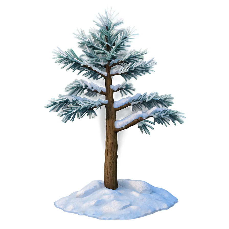 Frosty Pine Tree Png 06212024