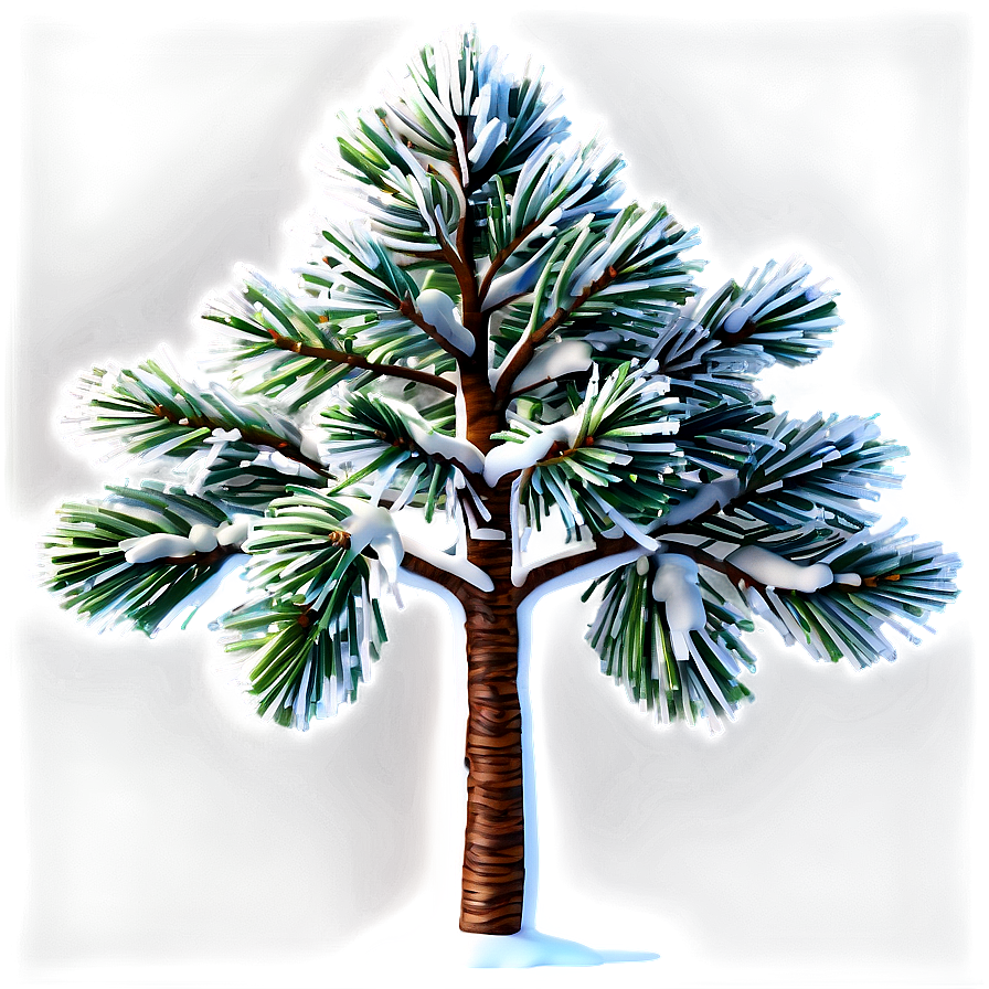 Frosty Pine Tree Png Vrx67