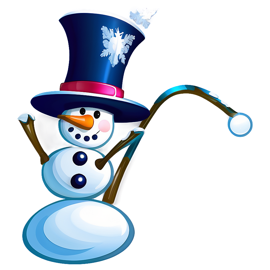 Frosty Snowman Illustration Png Sho32