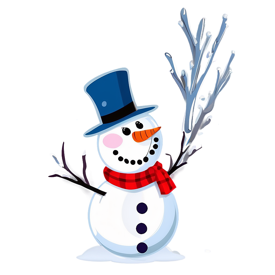 Frosty Snowman Illustration Png Wtn