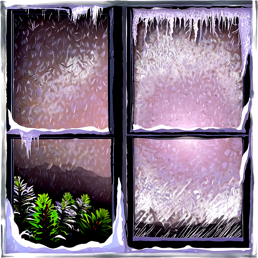 Frosty Window Pane Png 94