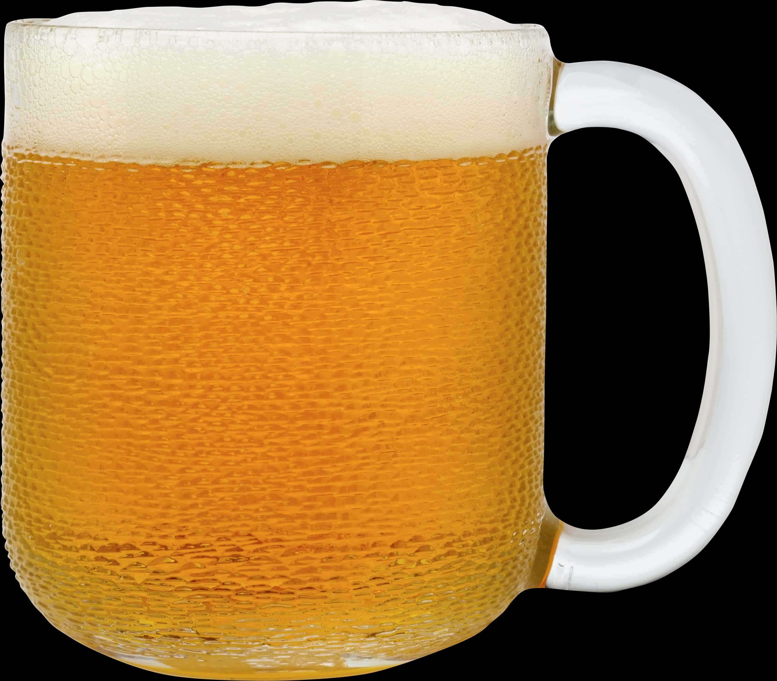 Frothy Beer Mug Closeup