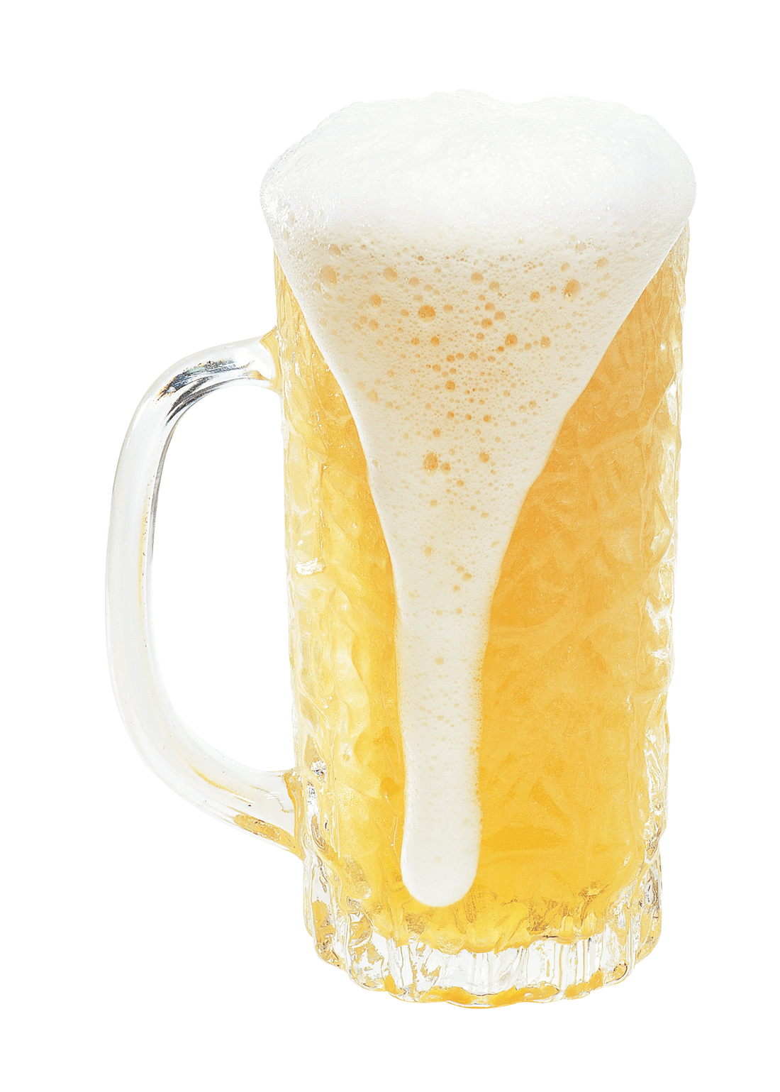 Frothy Beer Mug Overflow PNG image with a transparent background, free high-resolution download