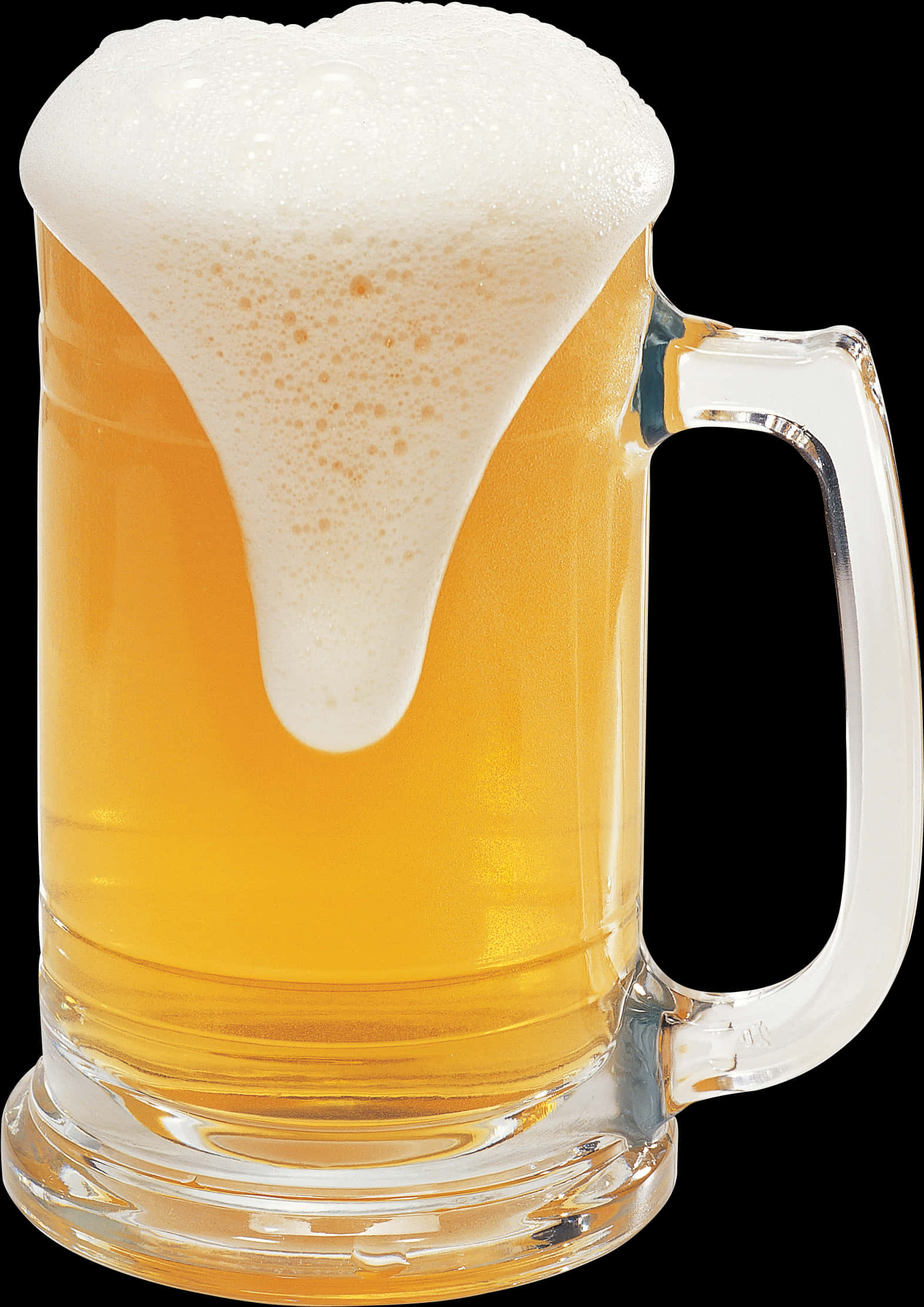 Frothy Beer Mug PNG with transparent background