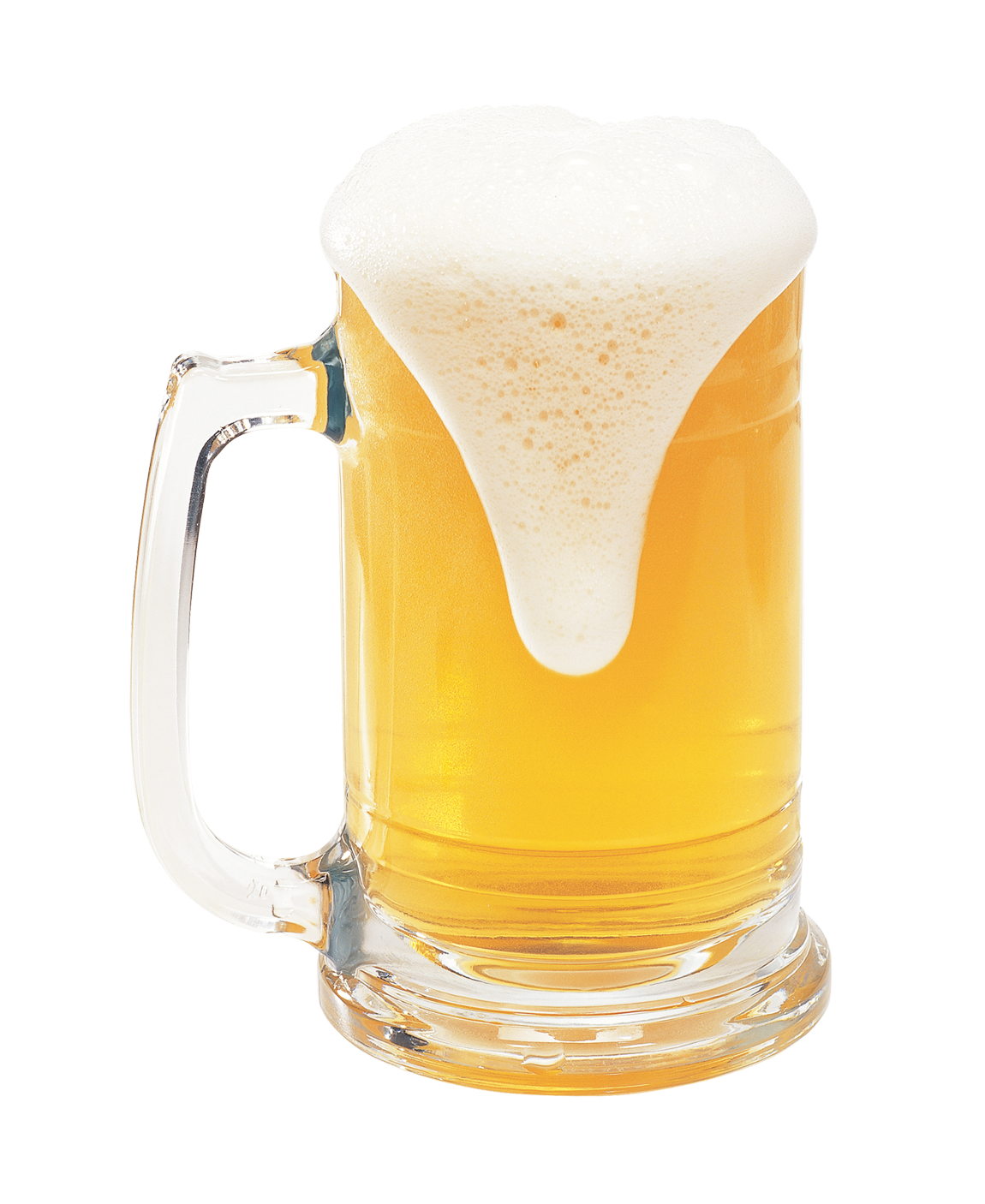 Frothy Beerin Glass Mug PNG image with a transparent background, free high-resolution download