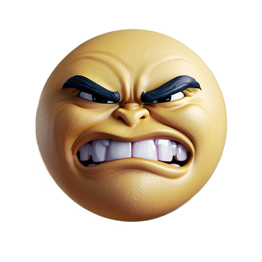 Frowning Angry Emoji Png Baa11