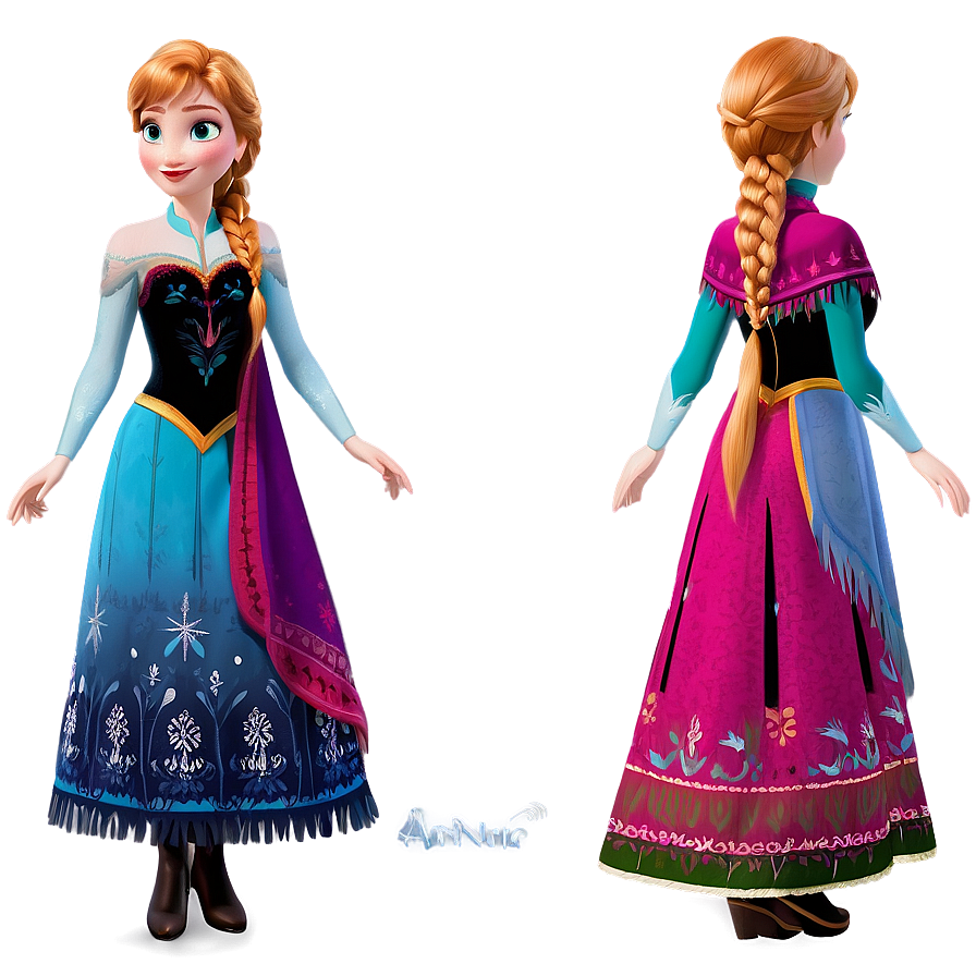 Frozen Anna Elegant Pose Png 4