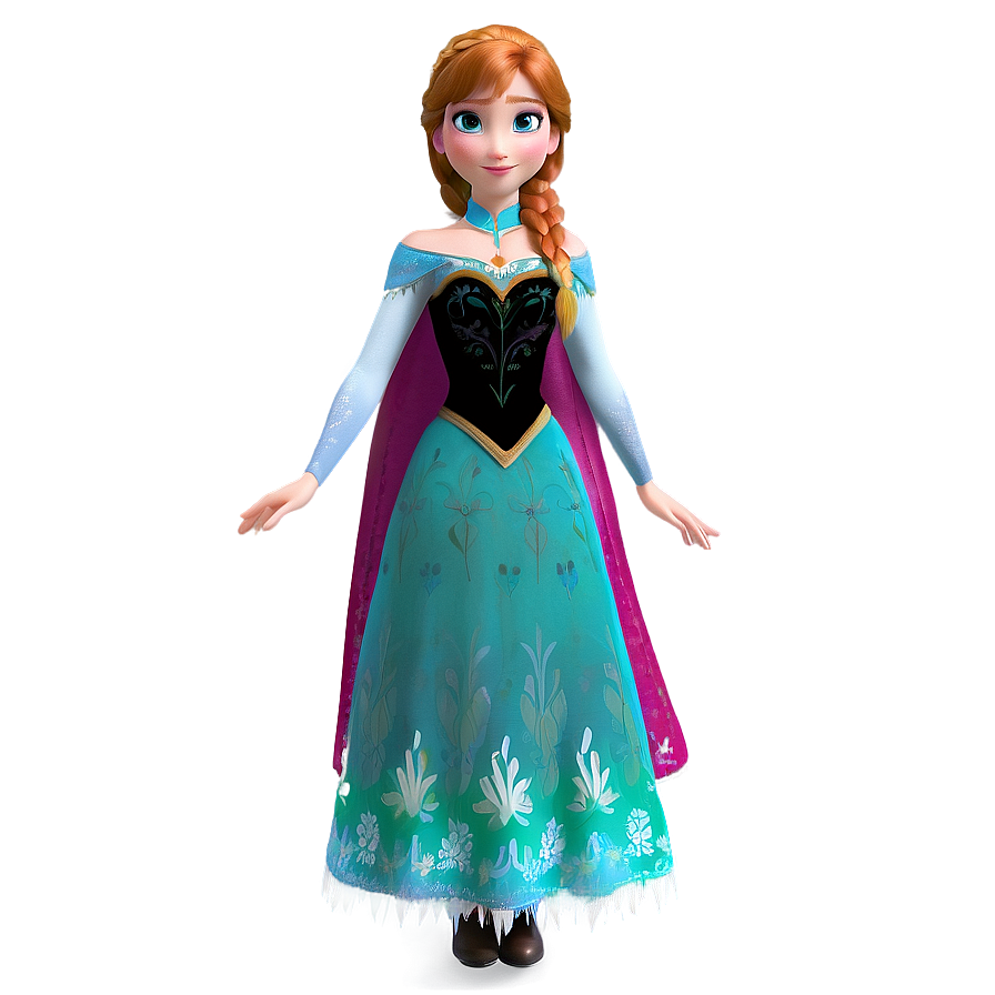 Frozen Anna Elegant Pose Png Wch60