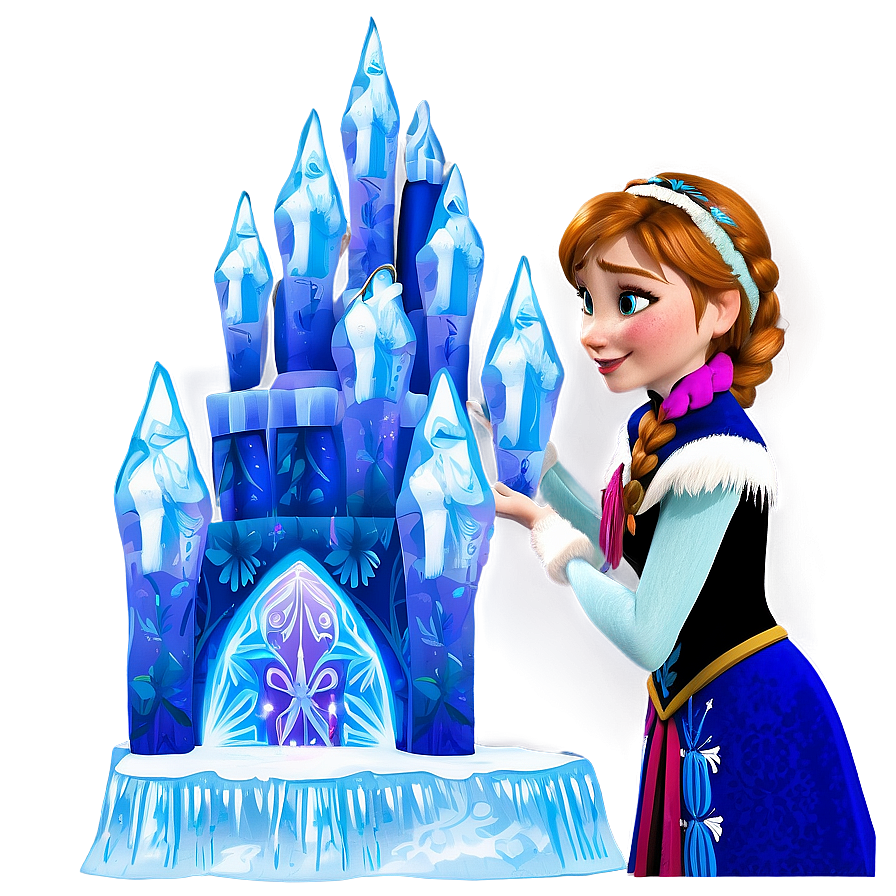 Frozen Anna Ice Castle Scene Png 60