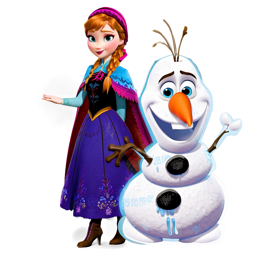 Frozen Anna Olaf Image Png 36