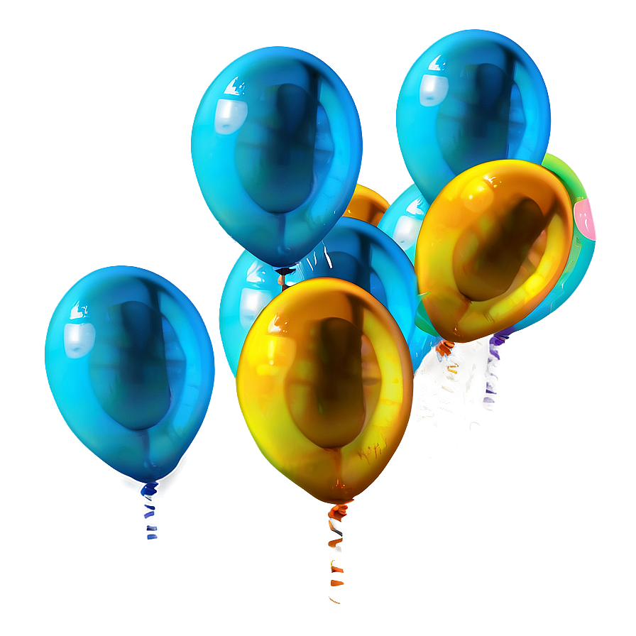 Frozen Blue Balloons Png 92