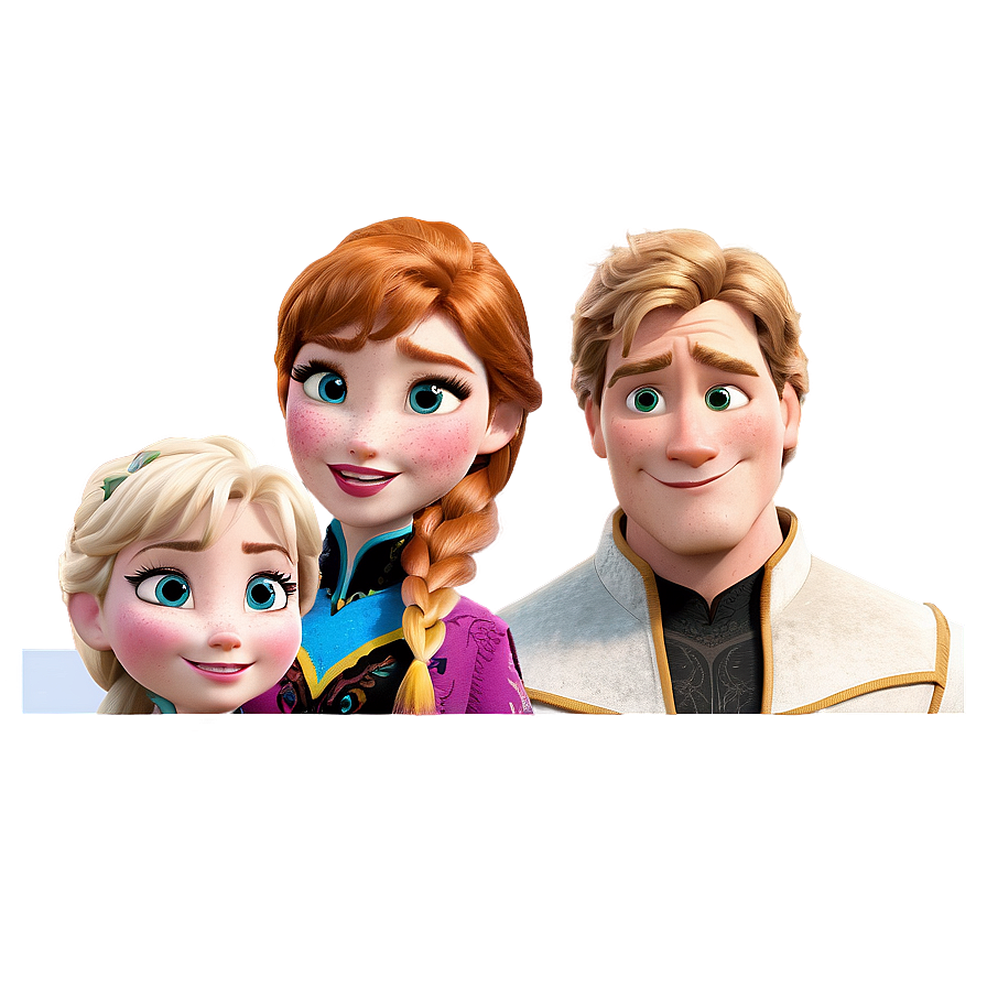 Frozen Characters Family Portrait Png Blo