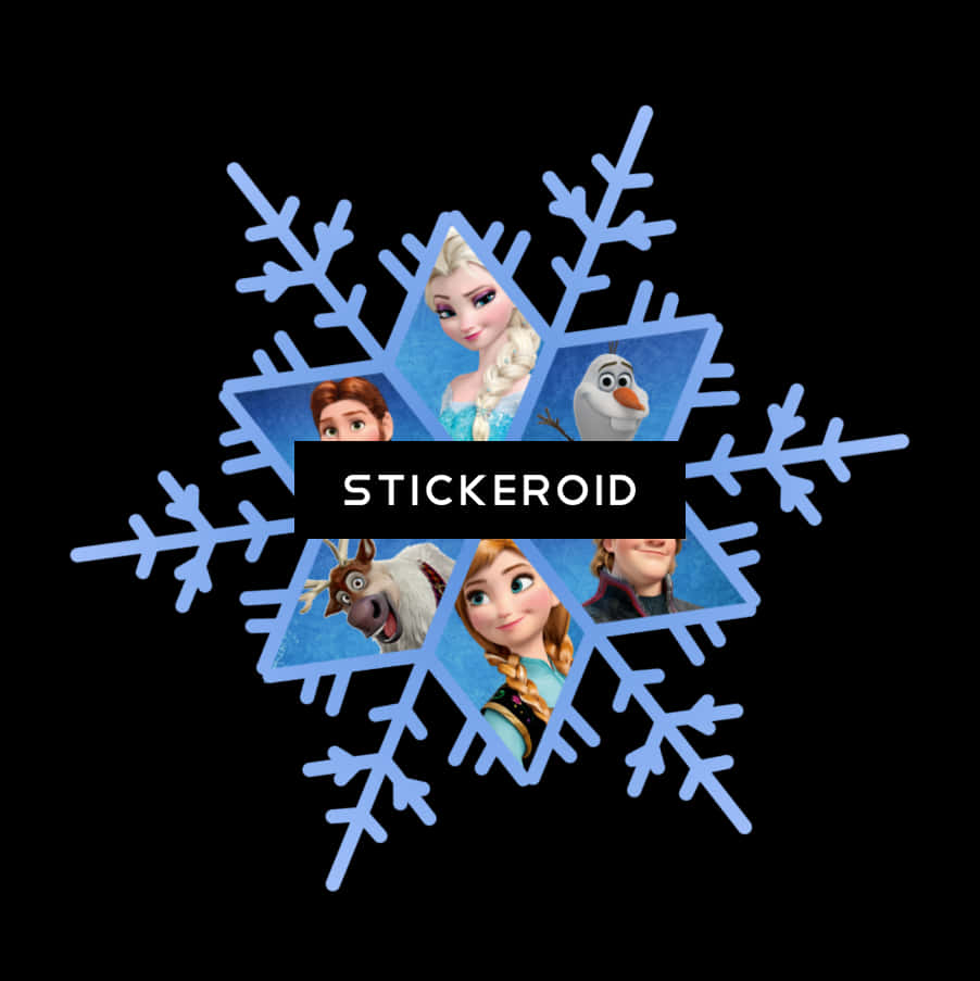 Frozen Characters Snowflake Design