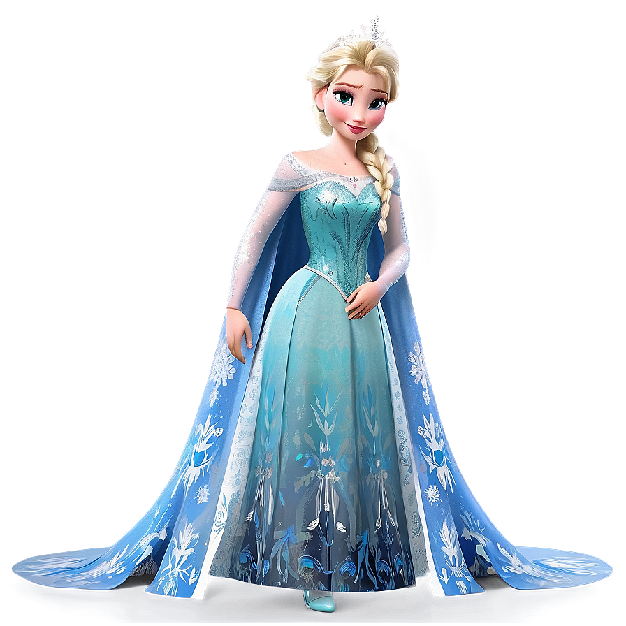 Frozen Elsa Coronation Dress Png 06132024