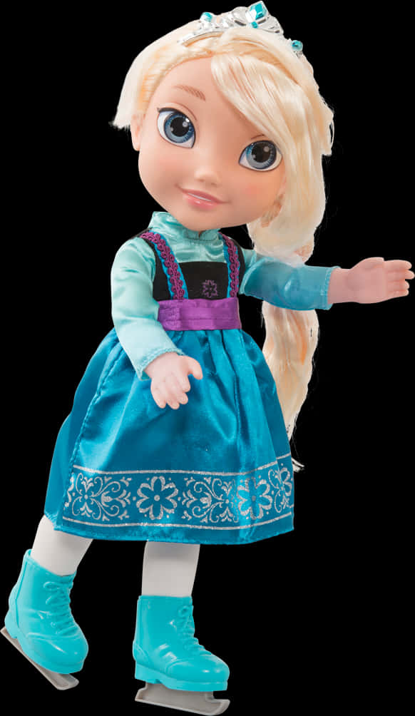 Frozen Elsa Doll Ice Skating