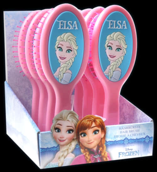 Frozen Elsa Hairbrushes Packaging