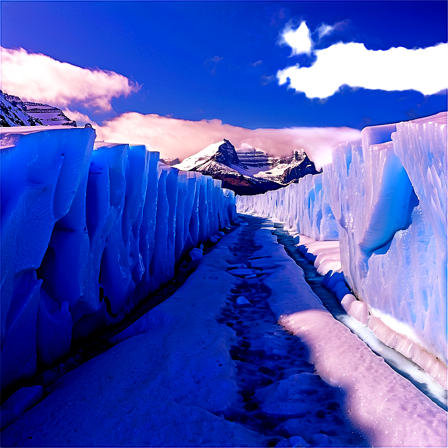 Frozen Glacier Walkway Png 6