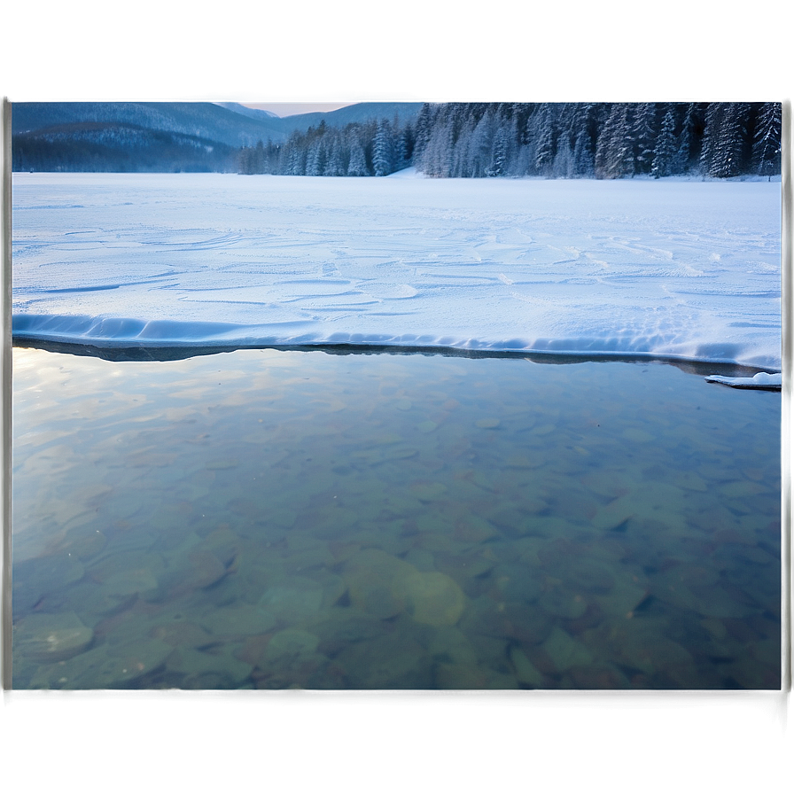 Frozen Lake Scenery PNG xxu14 PNG with transparent background