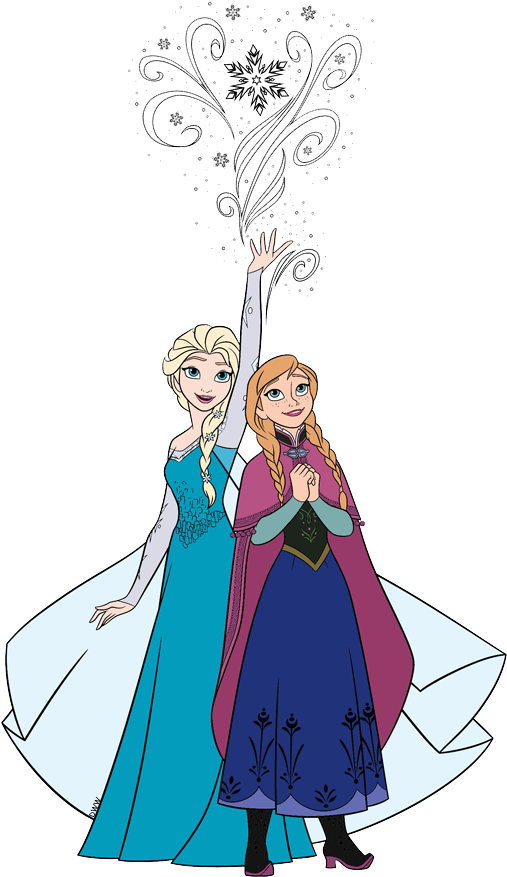 Frozen Sisters Elsaand Anna Magic Display