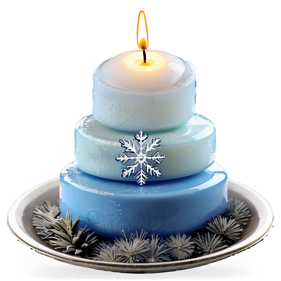 Frozen Snow Christmas Candles Png Imp