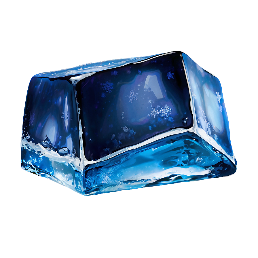Frozen Water Cube PNG qwc77 PNG with transparent background