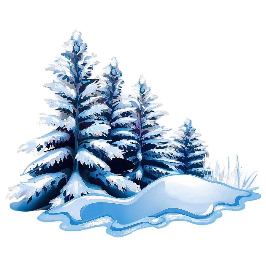 Frozen Winter Land PNG ecp PNG with transparent background
