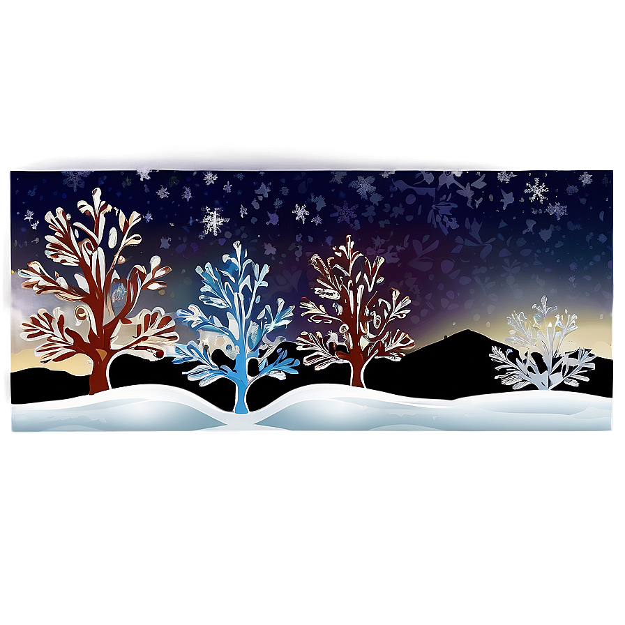 Frozen Winter Wonderland Landscape Png Jbi